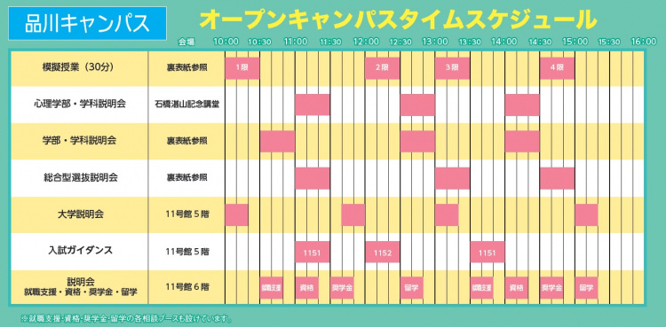 8月開催【学部】オープンキャンパスの申込について／NEWS｜＜公式